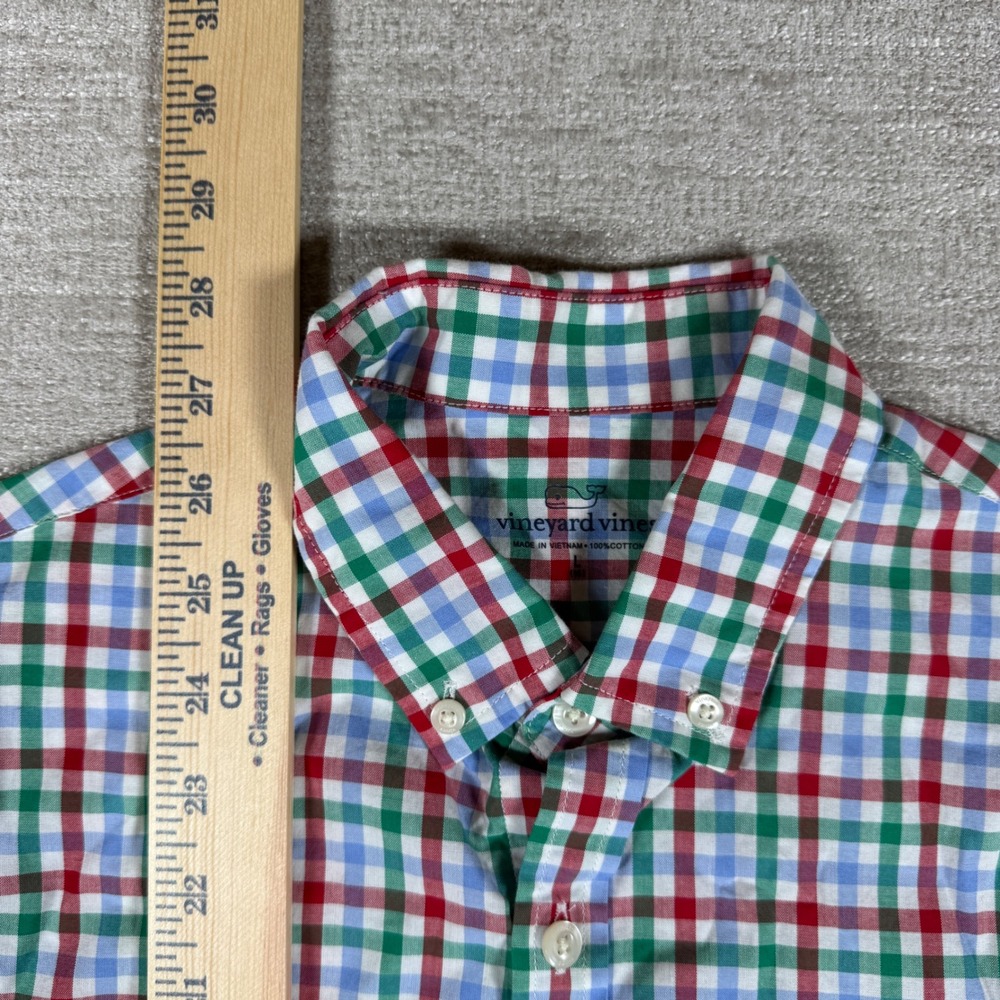 NEW 3 PACK Vineyard Vines Button Up L/S Boys L Multicolor Gingham Plaid Stretch - Picture 16 of 16